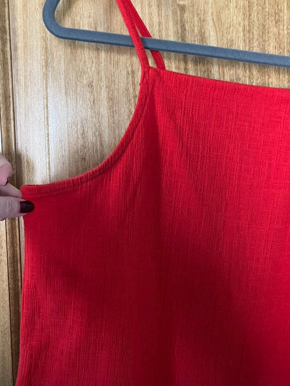 Madewell | Apron Tank Top | Large, red - Picture 7 of 9
